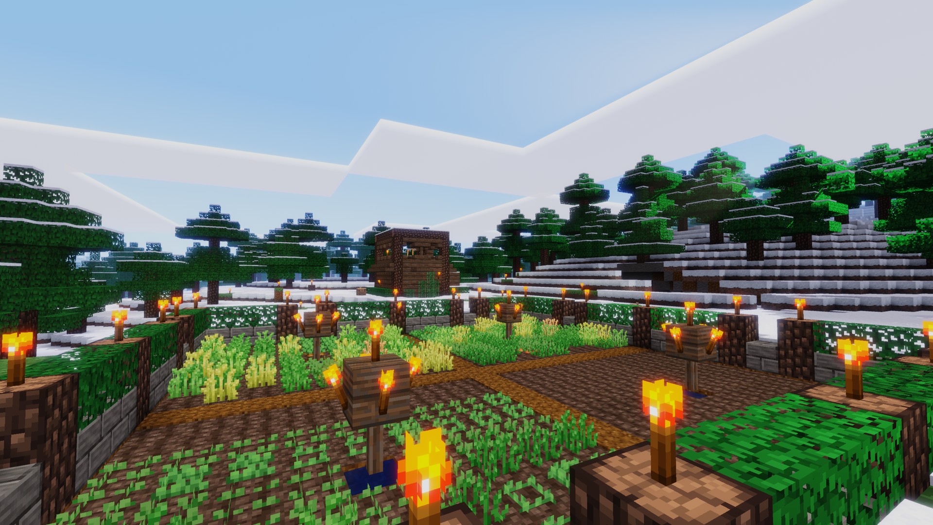 Screenshot of our VoxeLibre world