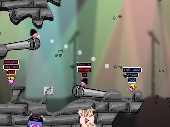 screenshot of Hedgewars